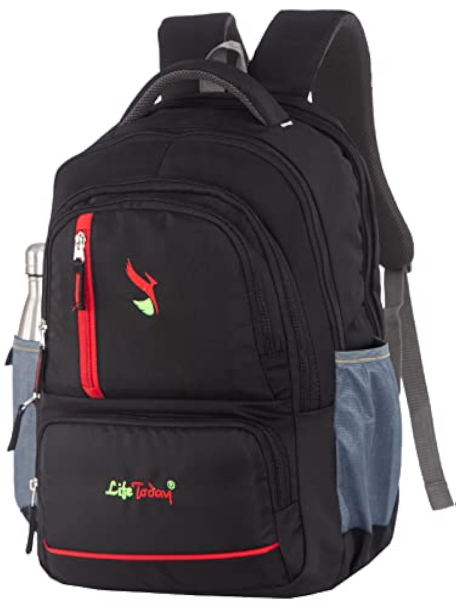 15.6 Inch Laptop Backpack, Black, College and School Use